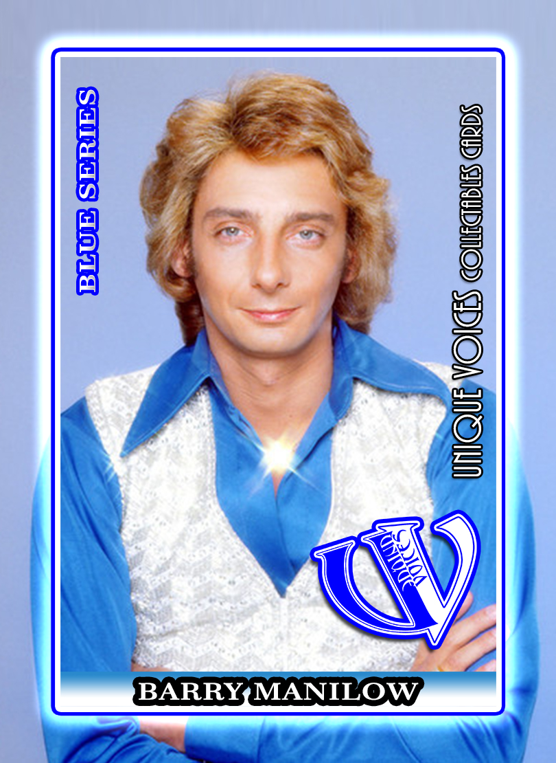 Barry Manilow Blue Card